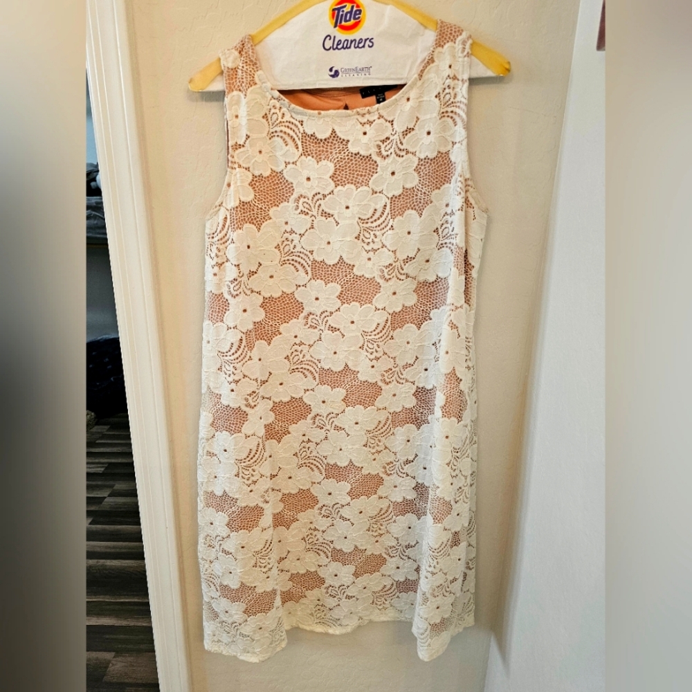 Floral Lace Sleeveless Dress